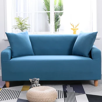Sofa Cover Tīru Krāsu Stretchy Slipcover neslīdoša Loveseat Augsta Spilvena Elastīgā Dīvāns Gadījumā Anti-putekļu Dīvāns Aizsardzības Vāciņu