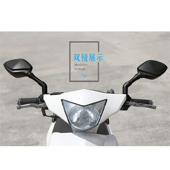 Bezmaksas piegāde black profesionālās Modificēti piederumi motociklu atpakaļskata spogulis, spoguļi moto universālo motociklu sānu spoguļi