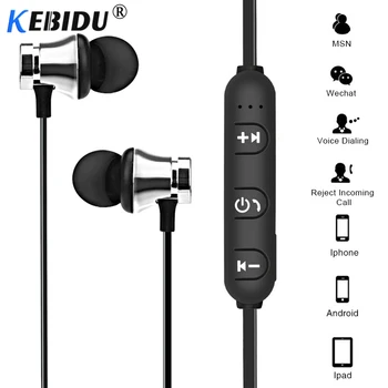 Kebidu Magnētisko pievilkšanas Bluetooth Austiņas 4.2 Ūdensizturīgs Sporta Austiņas Ar Mikrofonu Priekš Iphone, Samsung S8 S9 Tālruni