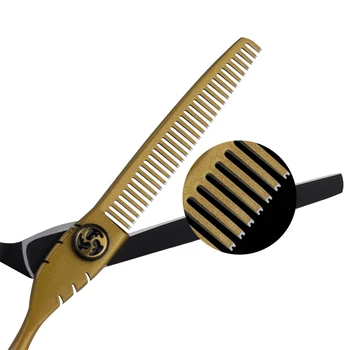 Šķēres Matu Profesionālās 6 Collu Nerūsējošā Tērauda Griešanas Matu Šķēres Haircutting Šķēres Scisors Frizētava Dāvanu Ķemme