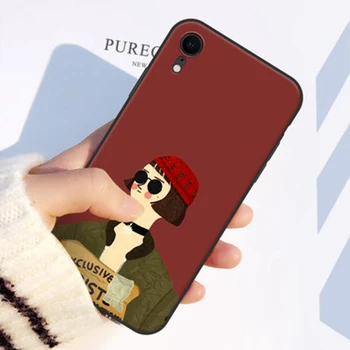 6.1 collu iphone XR gadījumā cute karikatūra Pāris mīļāko Aizmugurējo Vāciņu iphoneXR aizsargātu vāciņš iphone X R shell tālrunis coque fundas