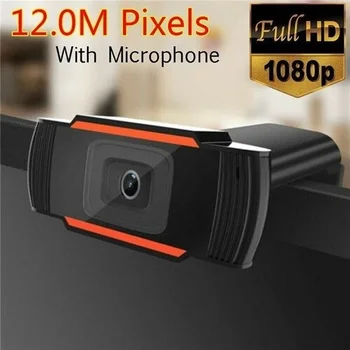 HD 1080P Kameru, DATORU, Mini USB 2.0, Web Kamera Ar Mikrofonu, USB Datora Kameru Tiešraidi Webcam 1080P/480P