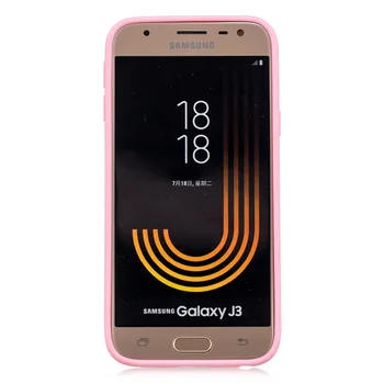 Krāsa TPU Silikona Matēta Matēts Case for Samsung Galaxy J3 J5 J7 A5 A3 A7 2016 2017 J4 J6 A8 A6 2018 Gadījumā J530 J5 Pro J330 J730