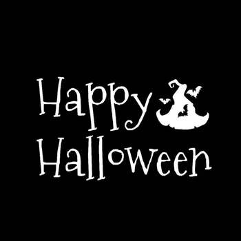YJZT 13.5*8CM Stilīgākais Happy Halloween Dekoru, Auto Uzlīmes, Piederumi Vinila Siluets C12-0997