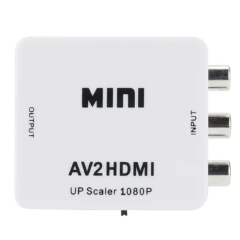 Mini AV HDMI Pārveidotājs Adapteris Kompozītu AV2HDMI Converter 1080P HDTV DVD AV HDMI Adapteri