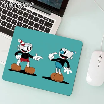 MaiYaCa Atdzist Jaunu Cute Cuphead mazā Pele pad PC Datoru mat Top Pārdošanu Vairumtirdzniecības Gaming mouse Pad