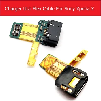 USB Lādētāju Valdes Sony Xperia E5/L1/X/X Performance/X Kompakta USB Charging Dock Connector Flex Cable Rempacement remonts