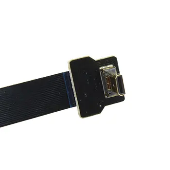 Jimier uz Leju, Leņķveida 90 Grādu FPV Micro HDMI-saderīgam Vīriešu Mini HDMI-saderīgam Sieviešu ražošanas procesu kontroles Plakano Kabeli, lai Multicopter Antenas