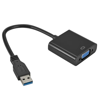 Multi-Display Pārveidotājs Kabelis Portatīvo DATORU HD Savienotājs Paplašinājuma Adapteris USB 3.0 VGA Video Displeja Adapteri