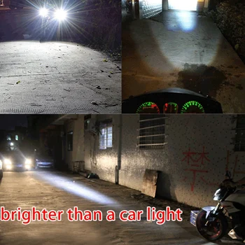 2 U7 LED Motociklu Angel Acis Lukturu dienas gaitas lukturi Prožektori Autonoma Spilgti LED Velosipēda Lukturi Auto Darba Miglas lukturi
