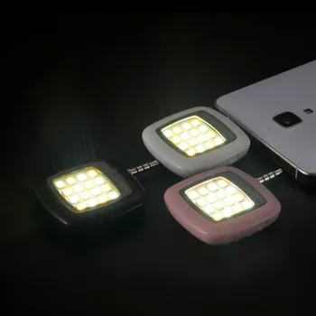 Dropshipping 16pcs LED Mini Flash Aizpildīt Gaismas Spilgti LED Video Gaismu Lampas, kas Piemērotas Telefona Selfie Spilgtumu Fotogrāfija Lampas