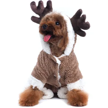 Littlest Ziemas Pet Produktu Piegādēm Aksesuāru Veikalu Maz Smart Mājdzīvnieki, Apģērbu, Gultas Suns Džemperis Kaķis Jaka Apģērbu Elk Cosplay