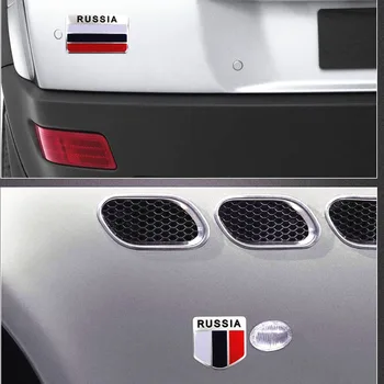 Modes Kvalitātes 3D Alumīnija krievijas Karoga Nozīmīti Rīku Marķējuma Piederumi Hyundai ix35 iX45 iX25 i20 i30 Sonata,Verna,Solaris