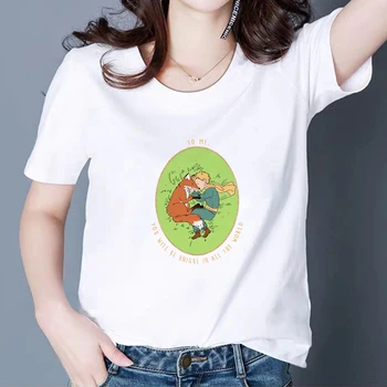 Jauns T krekls Sievietēm Aizraujošu Full moon Tee kreklu jaunais Princis Skaisti T-krekls Harajuku Ropa Mujer Intelektuālā Elegants Tshirt