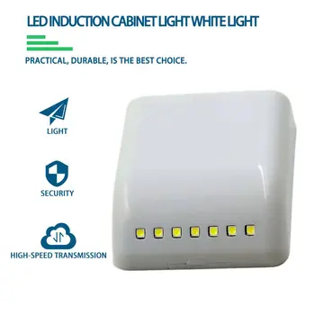 7 LED Smart Sensoru Kontroli Aktivizēta, Sienas, Durvis, Uzstādīti Nakts Gaisma Dzidri Balts Mazo LED Gaismas Skapji Atvilktņu Skapis