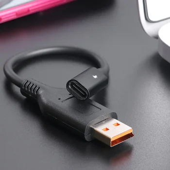 USB C Tipa Sieviešu Adapteris 3A PD Ātrās Uzlādes Kabelis, Sadzīves Datoru Piederumi Lenovo Jogas 3 Klēpjdators