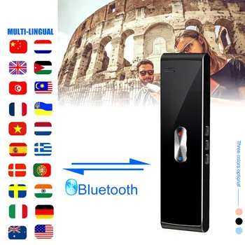 Multi-Valodas, Runas Portatīvā Bluetooth Smart Instant Balss Tulkotājs 40+ Valodas Reālā Laika Interaktīvā Tulkošanas Rīks