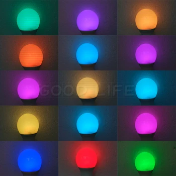1gb E27 LED RGB Spuldzes lampas AC110V 220V 3W 5W 7W 9W LED RGB gaismas intensitāti burvju Brīvdienu RGB apgaismojums+INFRASARKANO staru Tālvadības pults 16 krāsas