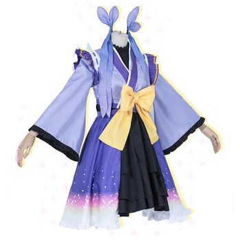 Princese Savienojumu Atkal Nirt Hikawa Kyoka Haori Kimono Cosplay Kostīmi Kleita Halloween Puse