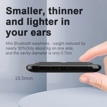 TWS Bluetooth 5.0 Austiņas Bezvadu Austiņas Touch Kontroli Auto Savienojuma Stereo Sporta Mūzika Ultra Slim In-ear austiņas