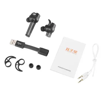 Daudzfunkcionāls Auss Bluetooth Austiņas Bezvadu Austiņas Uzlādējamas ar Magnētisko USB Uzlādes Viena Dubultā Ausis Duālais Režīms