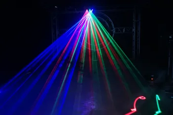 Lāzera projekcijas lampa, Trīs caurums posmā spēkā DMX512 disco partijas KTV naktsklubs un deju grīdas apgaismojums