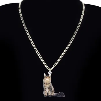 Bonsny Akrila Elegants Kaķēns Kaķis Rotu Komplekti, Auskari, Kaklarota, Modes Dzīvnieku Kostīmi Dāvana Sievietēm Meitene Pet Mīļotājiem Piederumi