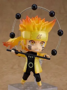 10cm Naruto Shippuden Anime Skaitļi 1273# Seši Veidi, kā Pasaku Režīms Q Versija Māla MovableUzumaki Naruto PVC Rīcības Attēls Kolekcija
