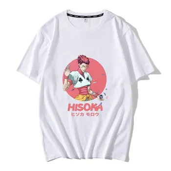 Hunter X Hunter T-krekls Sieviešu Fun Karikatūra Izdrukāt Gadījuma Top Tee Japāņu Anime Hisoka Morow Īsām Piedurknēm T-krekls Harajuku Tee