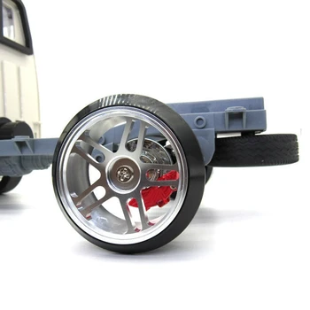 Metāla Riteņu diskiem un Grūti Modelis Drift Riepas Riepu Komplekts ar 5mm līdz 12mm Tiltu, lai WPL D12 1/10 RC Auto Daļas