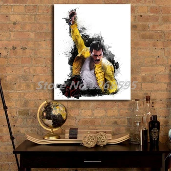 Freddie Mercury Karaliene HD Druka Uz Audekla Guļamistaba, Mājas Dekoru Mūsdienīga Sienas Māksla, Eļļas Glezna Plakātu Salons Bildes Sistēmu