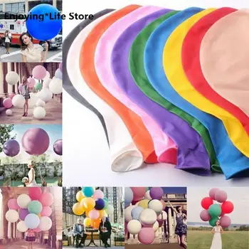 1gb 36 collu Krāsains Liels Lateksa Baloni, Hēlija Inflable Uzspridzināt lielo Balonu, Kāzas, Dzimšanas dienas svinības Lielā Balona Apdare