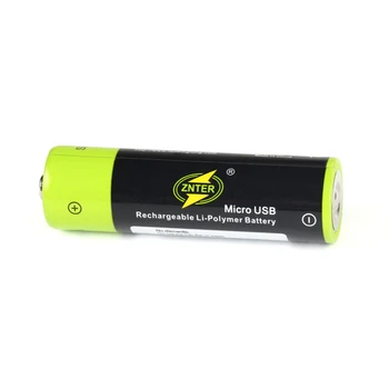 4GAB ZNTER 1,5 V 1700mAh AA atkārtoti uzlādējams akumulators, USB uzlādējams litija polimēru baterija ar Micro USB kabelis ātra uzlāde