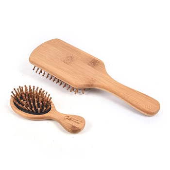 Antistatiska Masāžas Ķemme Paddle Brush Combanti-static Dabiskā Koka Masāžas Hairbrush Ķemme Galvas ādas Veselības Aprūpes Paddle Brush