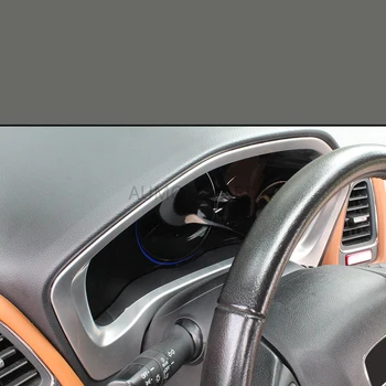 Auto Ārējais Dizains Honda HR-V HRV Vezel 2016 2017 2018 Chrome Instrumenta Platums Paneļa Vāku Paneļa Apdare Uzlīme