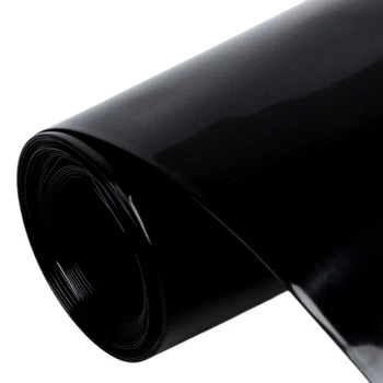 70mm/44mm PVC Siltuma Sarukt Caurules Ietīt Melnās 2m 6.5 pēdas uz 18650 Akumulatoru