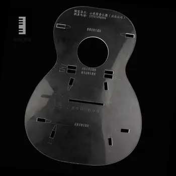 23inch Pārredzamu havajiešu ģitāra Uke Ķermeņa Veidni Mini Ģitāras Luthier Rīku 280 x 206 x 4mm
