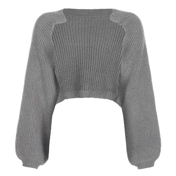 SEZONAS Cietā Zaudēt Adīta Jaka Sieviešu Modes Streetwear Džemperis Jaka Femme Vintage Trikotāžas Jakas Džemperi ASSW81733