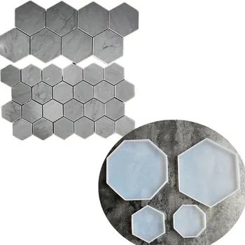 Ģeometrisko spogulis silikona veidnē DIY šūpoles, galda pelējuma var izmantot cementa, māla, sveķiem un citiem materiāliem, mājas apdare