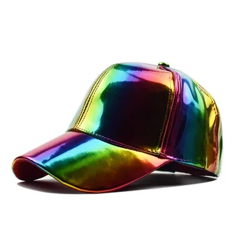 Produkta četri gadalaiki vispārējā Pu pure color light versija lāzera beisbola cepure saulessargs āra ūdensizturīgs Pu beisbola cepure