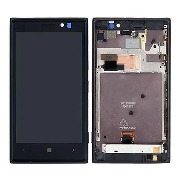 Par Nokia Lumia 925 LCD Displejs, Touch Screen Digitizer Montāža ar Rāmi Bezmaksas Piegāde