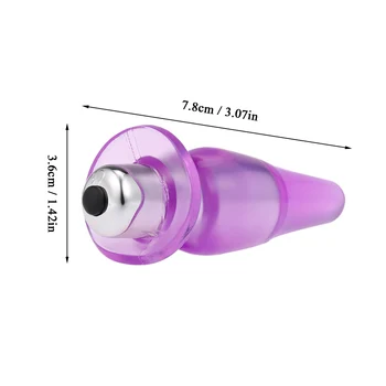 Spēcīgs Unisex Anālais Vibrators Butt Plug Dildo Bullet Klitora Stimulators G-spot Massager Pievienojiet Anālā Seksa Rotaļlieta Sievietēm Vīriešiem