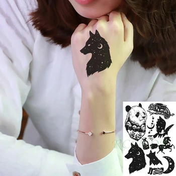Ūdensnecaurlaidīgus Pagaidu Tetovējumu Uzlīmes Vaļu Zilonis Astoņkāji, Jūras Bruņurupuču Plaknes Moon Star Flash Tetovējums Viltus Tatto Mākslu Vīrieši Sievietes