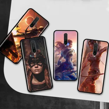 Tomb Raider Gadījumā Xiaomi Redmi, Ņemiet vērā, 8T 8 7 K20 K30 5G 9 9s 7s Pro Melns Silikona Aizsardzības Vāciņu