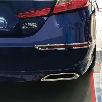 ABS Chrome, Aizmugurējie Miglas lukturi lukturu Vāks Melns, 2gab Honda Accord Sedans 2018 2019
