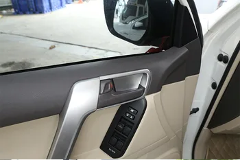 4gab Auto ABS Interjera Durvju Bļodas Vāku Apdare Toyota Land Cruiser Prado FJ150 150-2018 Gada Auto Piederumi