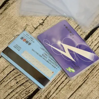 10Pcs/set Aizsargātu ID Karte, Business Karte Vāka Caurspīdīga PVC Kredītkartes Īpašnieks Žetons Ceļojumu ID, Gadījumā, ja Turētājs Piederumi