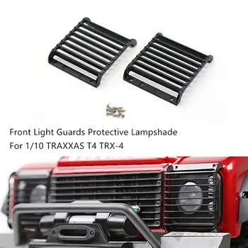 2gab TRX4 Metāla Lukturis Aizsargi Lukturu Vāks Aizsargs Režģi uz 1/10 RC Kāpurķēžu Auto Traxxas TRX-4