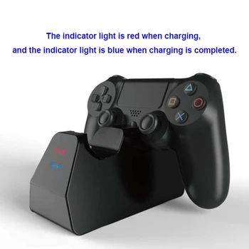 Dual USB Uzlādēšanas Doka Staciju Kandidēt PS4 PlayStation 4 Spēļu Kontrolleris Rīkoties ar Lādētāju, Statīva Turētājs, PS 4, Augsta Kvalitāte
