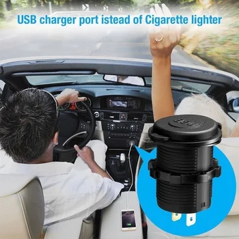 3.A Dual USB Fast Charger Ar Slēdzi, Kontaktligzdu Strāvas Adapteris, piepīpētāja Jūras RV Laivas, Motocikli Kravas Auto